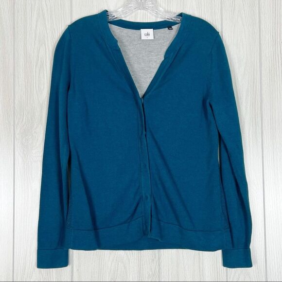 CAbi Sweaters - Cabi | Teal Ever Button Front Sweater Cardigan Style #3368 Size Small
